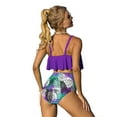 thumbnail image 4 of TOPIO Women Swimsuit High Waisted Swimwear Two Piece Flounce Bikini Swimsuit, 4 of 5