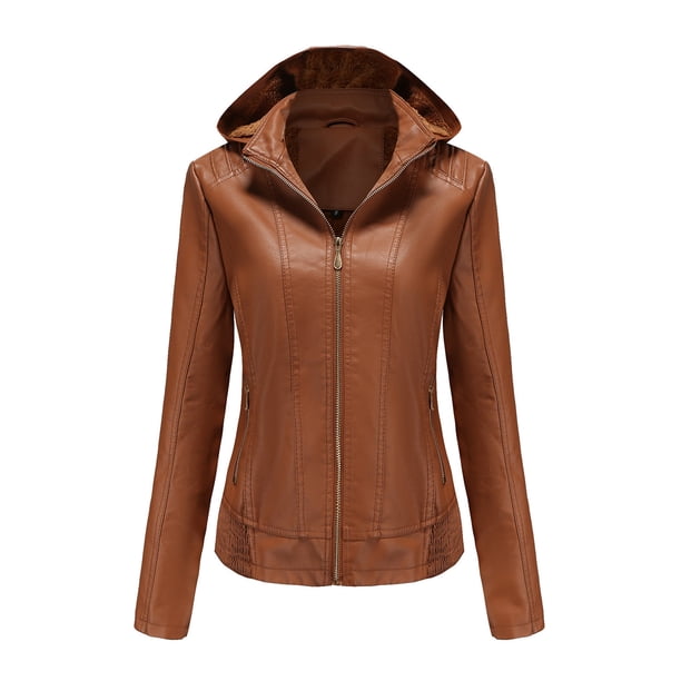 Puntoco - Chaqueta cálida de manga larga para mujer, parkas de invierno delgadas, abrigos sin capucha de piel sintética Puntoco Puntoco-2835
