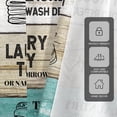 thumbnail image 3 of Laundry Kitchen Curtain Brown Teal Wooden Country Farmhouse Wood Plank BoardRustic Small Short 27.5" W x 36" L Window Treatment Tiers for Bedroom Living Room Bathroom 2 Panels Rod Pocket Drapes, 3 of 6