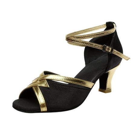 

YTJX Women s Solid Fashion Rumba Waltz Prom Ballroom Latin Salsa Dance Shoes Sandals
