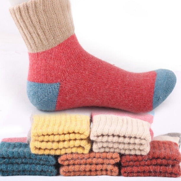 Qarigey 12 pares de calcetines de invierno, medias informales para mujer, suministros de estilo Vintage, accesorios para el hogar, calcetería al Accesorios de calzado Qarigey AP012396-00