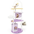 thumbnail image 1 of Gymax 62'' Multi-level Cat Tree w/ Moon-Shaped Top Perch Cloud-Shaped Jumping Platform, 1 of 10