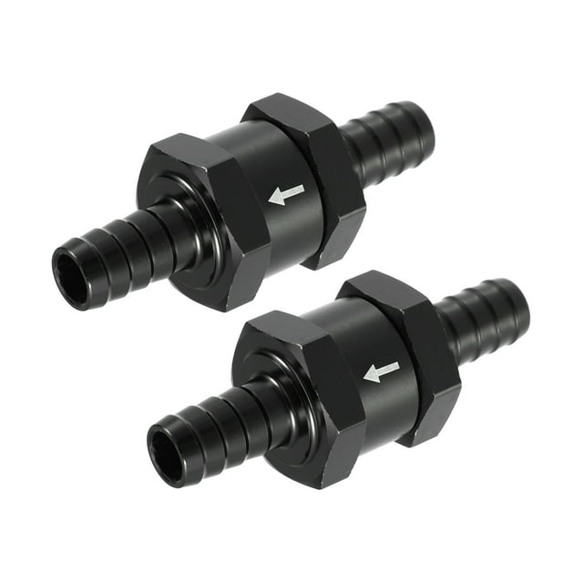 Unique Bargains 2 Pcs Fuel Check Valve One Way Non Return One Way Check Valve for Car Fuel Petrol Durable 0.39' 10mm OD