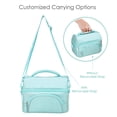 thumbnail image 6 of Bentgo Deluxe Lunch Bag - Durable and Insulated Lunch Tote with Zippered Outer Pocket, Internal Mesh Pocket, Padded & Adjustable Straps, & 2-Way Zippers - Fits Most Bentgo Lunch Boxes (Coastal Aqua), 6 of 7