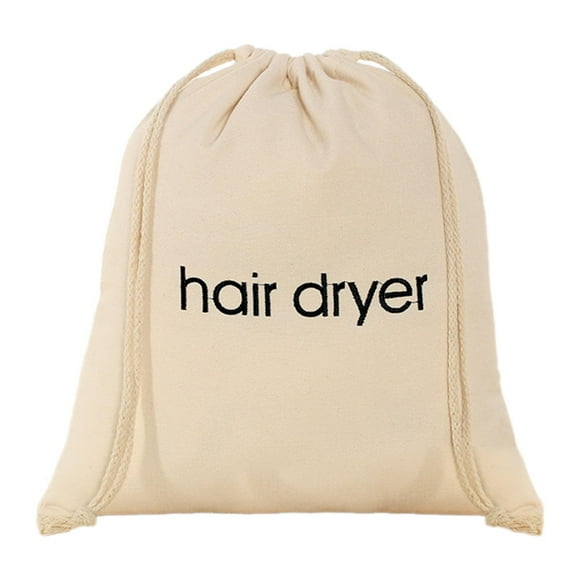 Bolsa de almacenamiento para secador de cabello Organizador de dibujo multipropósito elegante Organizador de viajes portátiles a prueba de Beige