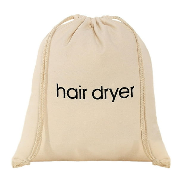 Secador de cabello Bolsa de almacenamiento Organizador de viajes Bolsas de dibujo Simple compactación de almacenamiento Compacto P sol de viaje Multi Beige