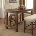 thumbnail image 2 of Bowery Hill Contemporary Counter Height Wood Dining Table in Natural, 2 of 5