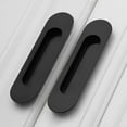 2pcs Recessed Flush Pocket Door Handles Knobs Pull Sliding Door