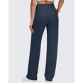 thumbnail image 4 of G4Free Women's Fleece Lined Wide Leg Pants High Waist Front Seam Thermal Sweatpants with Pockets Casual, 4 of 7