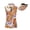 Boho Floral Print, variant on Horse Rose Golf Sleeveless Shirts for Women with Matching Sports Sun Visor Hat, Breathable Lightweight Outdoor Golf Tennis Athletic Outfit Set