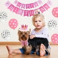 thumbnail image 4 of Monebena Dog Birthday Decorations Dog Birthday Bandana Girl Dog Birthday Party Supplies Pink Bowtie Dog Birthday Hat Crown Banner Balloons for Small Girl Dog Birthday Outfit, 4 of 4