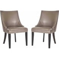 thumbnail image 2 of Safavieh Afton Bicast Leather Side Chair with Silver Nail Heads, Set of 2, 2 of 5