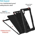 thumbnail image 3 of FIEWESEY for Urao C107/Jeazans OC101/C107 Tablet 10.1 Inch 2024, Kids Friendly Soft Silicone Stand Shoulder Strap Kickstand for HiGrace C107/ZOFYWNAS C107/Freeski C107/Pswarfd Tablet 10 inch - Black, 3 of 6