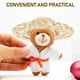 thumbnail image 2 of BRIGHTFUFU Mini sombreros de paja, lindos sombreros de muñeca diminutos tejidos a mano, gorros tejidos artesanales para decorar, accesorios de fiesta artesanales para muñecas., 2 of 7
