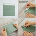 thumbnail image 4 of Lssam 1 Pack 5x7 Envelopes for Wedding Invitations, Greeting Cards & Announcements, Pretty Green Self Seal Envelopes, Premium Sage Color for Party & Photos (5.24"x7.21"), 4 of 8