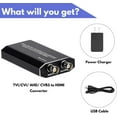 thumbnail image 3 of Convertidor de TVI/CVI/AHD a HDMI, Full HD 4K 720P/ 1080P/ 3MP/ 4MP/ 5MP/ 8MP BNC a HDMI Adaptador de Video para Monitor HDTV DVRs, 3 of 7