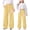 Yellow, variant on Liyamei Girls Bow Tie Wide Leg Sweatpants Lightweight Straight Leg Joggers With Pockets Casual Pants For Toddler And Kids Girls Sweatpants Size Beige 4-5 Years