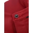thumbnail image 7 of Alvivi Unisex Men Women Chef Coat Solid Classical Chef Jacket Cook Outfit Hotel Restaurant Uniform Burgundy Long Sleeve 4XL, 7 of 7
