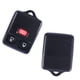 thumbnail image 3 of BRIGHTFUFU 2pcs Reemplazo de entrada sin llave Control remoto Llave Fob Clicker Transmisor 3 botones (Negro), 3 of 7