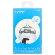 Kiinde Twist Active Latch Nipples - Medium Flow (2 Pack)