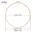 thumbnail image 2 of Uxcell 10" Round Bamboo Embroidery Hoop Circle Cross-Stitch Ring, 6 Pack, 2 of 5