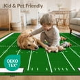 thumbnail image 4 of ODIKA 9'x12' Washable Area Rug Field Football Door Markers Stadium Border Markings Athletic for Great Room, Indoor Concept, Large Living Low Pile, Flatwoven, 4 of 7
