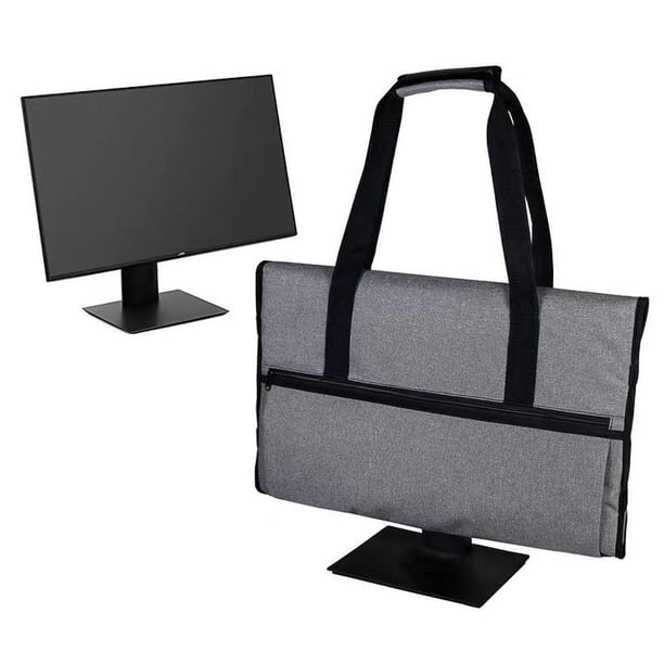 Estuche de viaje para portátil, accesorio para pantalla de 34 pulgadas, protección para computadora con múltiples bolsillos, bolsa de almacenamiento Gris