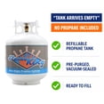 thumbnail image 2 of Flame King 20LB Empty Steel Propane Tank LP Cylinder w/ Type1 OPD Valve, for Grills & BBQs, Gifts for Father, 2 of 9
