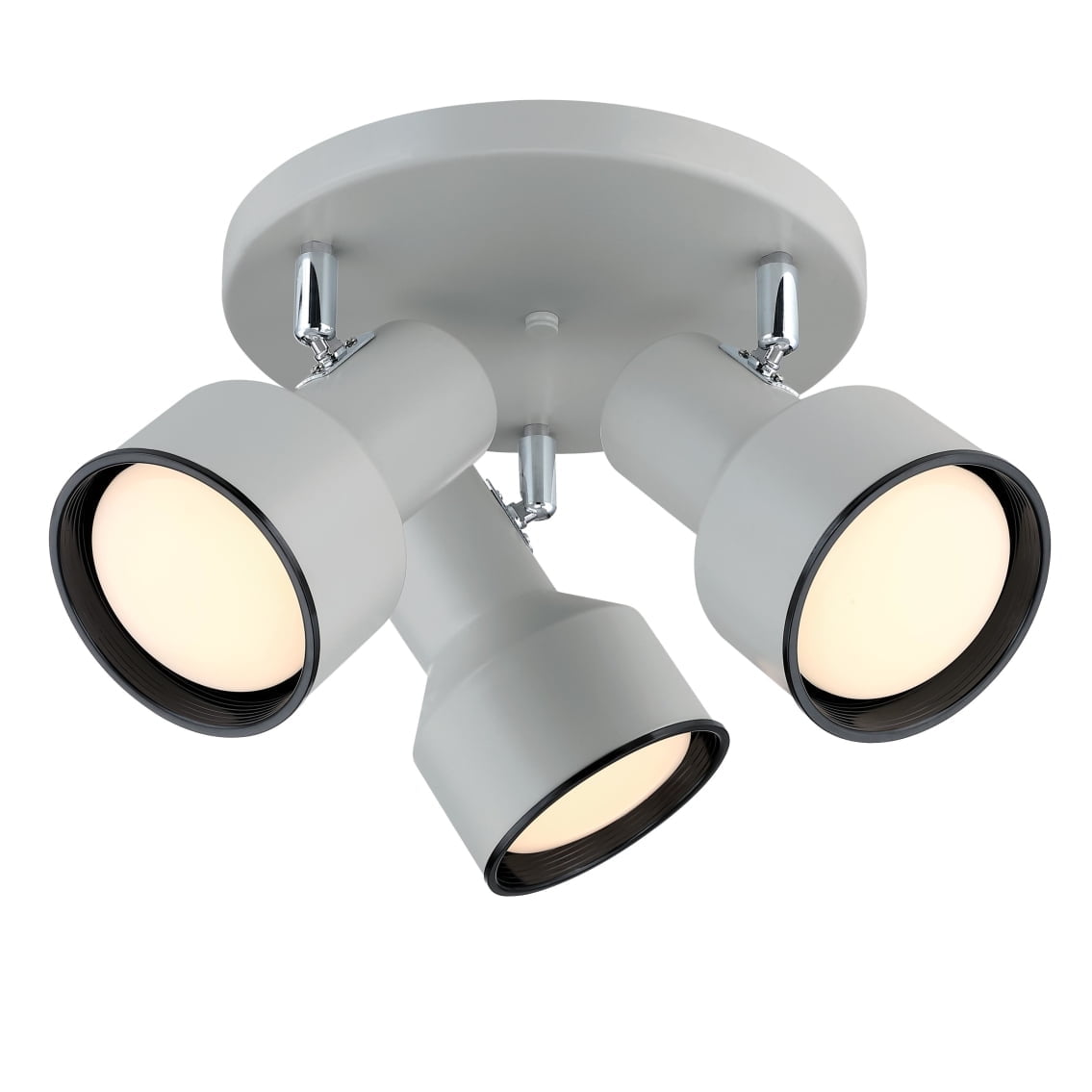 Westinghouse Lighting Remick Three Light Indoor Multi-Directional Flush Mount Fixture, Off White Finish