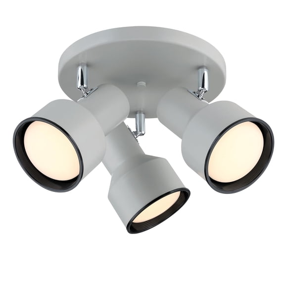 Westinghouse Lighting Remick Three Light Indoor Multi-Directional Flush Mount Fixture, Off White Finish