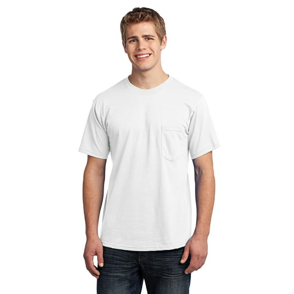 Port & Company USA100P Men's All-American Tee with Pocket Tshirt
