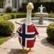 thumbnail image 5 of Lekihaqq Goose Outdoor Porch Decoration Holiday Clothes Flag Cute Garden Yard Theme Costume, 5 of 6