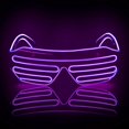 thumbnail image 2 of LINLIN LED Light Up Glasses, Neon Glasses Party LED Glasses Light up El Wire Neon Rave Glasses for Concert, Dance, Christmas Halloween Party, 2 of 8