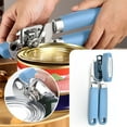 thumbnail image 2 of Ongmies Stainless Steel Manual Can Opener – Multifunctional, Labor-Saving Tool for Easily Opening Cans and Bottles of Various Sizes, Ideal for Kitchen Use, 2 of 9