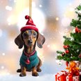 thumbnail image 3 of Para Encantadores Cachorro Adorno Perro Dibujos Animados Mochila Acrílica Navidad Interior Del Coche, 3 of 5