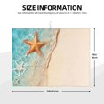 thumbnail image 2 of Fotbe Starfish On The Sand Beach Alfombrilla de Secado para Cocina con Estampado, 18x24 Pulgadas, 2 of 7