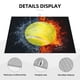thumbnail image 3 of Fotbe Tennis Ball In Fire And Water Alfombrilla de Secado para Cocina con Estampado, 18x24 Pulgadas, 3 of 7