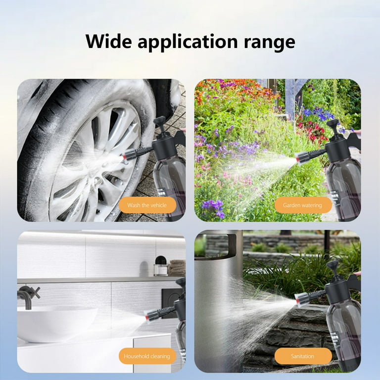 Shldybc Car Wash Foam Spray Can High Pressure Hand Spray Car Wash Pot 2L Car  Wash Dual-use Car Wash Sprayer Watering Garden Spray, Car Accessories on  CLearance 