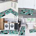 thumbnail image 5 of Border Collie Dog and Flower Florals Kitchen Rugs Sets Of 2,Anti Fatigue Kitchen Mat Rugs Non Slip Washable,Decorative Kitchen Floor Mats for Kitchen,Sink,Laundry,17"x30"+17"x47", 5 of 7