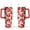 Red-13, variant on 40oz Cute Red Strawberry Stainless Steel Flip Straw Tumbler Spill Proof Travel Cup Double Wall Vacuum Insulated Coffee Mug with Top Handle