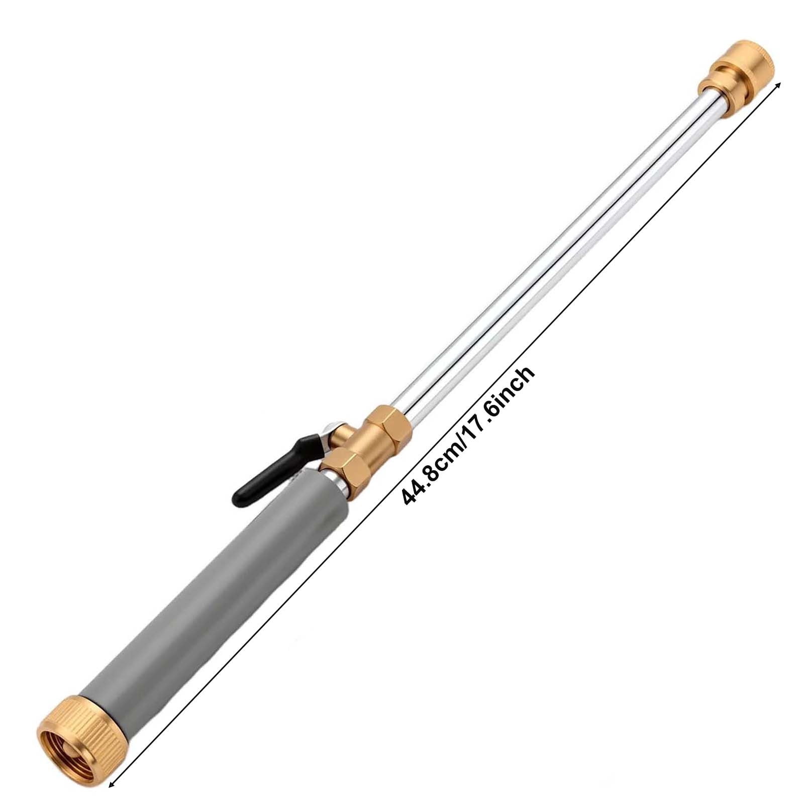 High Pressure Garden Hose Wand, Adjustable Nozzle Sprayer for Car Washing & Outdoor Cleaning