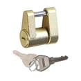 thumbnail image 2 of Miulika Trailer Hitch Coupler Lock Small Metal Replacement Parts Trailer Coupler Yellow, 2 of 9