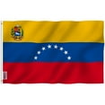 thumbnail image 1 of ANLEY Fly Breeze 3x5 Foot Venezuela 8 Stars Flag - Color vivo y resistente a la decoloración UV - Encabezado de lona y doble costura - Banderas de la República Bolivariana de Venezuela Poliéster, 1 of 5