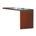 thumbnail image 2 of Mayline AR4224LDC Aberdeen Series Non Handed Return Desk, Mocha - 29.5 x 42 x 24 in., 2 of 3