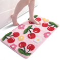 thumbnail image 1 of Alfombra de baño Anybar Cute Cherry de microfibra rosa, 1 of 6
