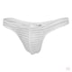 thumbnail image 1 of 2x Bolsa De Rayas De Malla Transparente Para Hombres Sexy Tanga Breve Ropa Interior Con Espalda En T XL Blanco SM SunniMix Calzoncillos de malla transparente, 1 of 8
