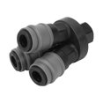 thumbnail image 3 of Conector rápido de acero plástico, 2 piezas Conector de atornillado rápido de acero plástico Conector de tres vías Rendimiento inigualable, 3 of 8