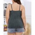 thumbnail image 4 of Alove Womens Plus Size Tops Cotton Camisoles Adjustable Spaghetti Strap Tank Tops Scoop Neck Layer Cami Build in Shelf Bra, 4 of 6