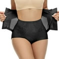 thumbnail image 4 of Defitshape Women's Tummy Control Shaper High Waisted Shapewear Shorts Thong Body Shaper Butt Lifting Wedding Firm Slimming Firm Control Body Shaper Black 14, 4 of 4