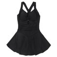 thumbnail image 4 of adviicd Maillots de Bain pour Femmes une Pièce Imprimé Color Block Dos Croisé Col en V Noir, Taille Unique, 4 of 4